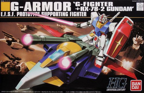 Bandai HGUC 050 Gundam G-ARMOR G-FIGHTER+RX-78-2 1/144 Scale Kit