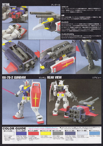 Bandai HGUC 050 Gundam G-ARMOR G-FIGHTER+RX-78-2 1/144 Scale Kit