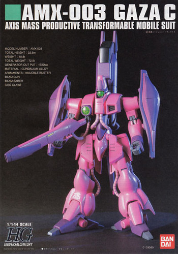 Bandai HGUC 063 Gundam AMX-003 GAZA C 1/144 Scale Kit