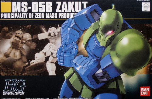 Bandai HGUC 064 Gundam MS-05B ZAKU I 1/144 Scale Kit