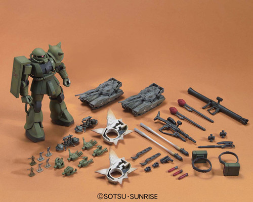 Bandai 577320 Gundam MS-06 ZAKU GROUND WAR SET 1/144 Scale Kit