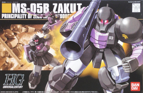 Bandai HGUC 068 Gundam MS-05B ZAKU I 1/144 Scale Kit