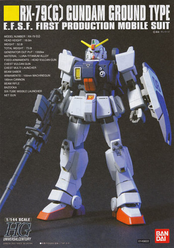 Bandai HGUC 079 Gundam RX-79(G) GROUND TYPE 1/144 Scale Kit