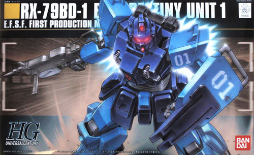 Bandai HGUC 080 Gundam RX-79BD-1 BLUE DESTINY 1/144 Scale Kit