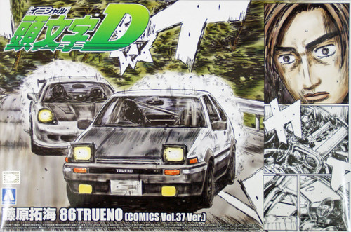 Aoshima 04678 Initial D T.Fujiwara 86 Trueno (Comics Vol.37 Version) 1/24 Scale Kit