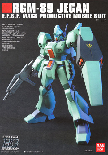 Bandai HGUC 097 Gundam RGM-89 JEGAN 1/144 Scale Kit