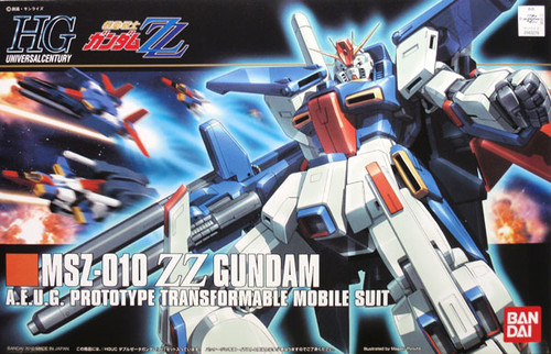 Bandai HGUC 111 Gundam MSZ-010 ZZ Gundam 1/144 Scale Kit