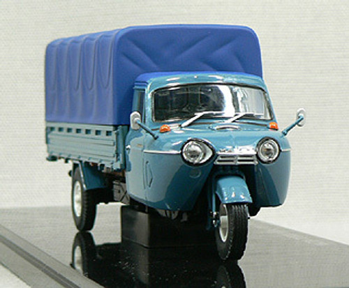 Ebbro 43849 MAZDA T2000 3-Wheel Truck Campustop 1962 (Blue) 1/43 Scale