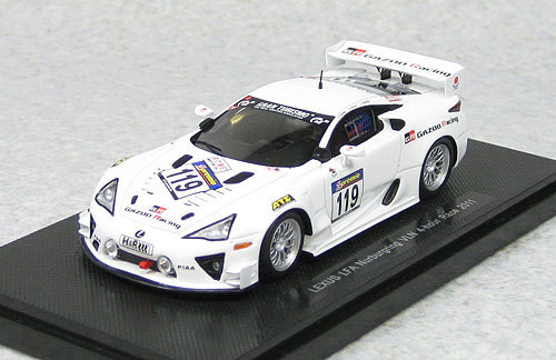 Ebbro 44631 LEXUS LFA Nurbrugring VLN 4H 2011 No.119 (Resin Model) 1/43 Scale