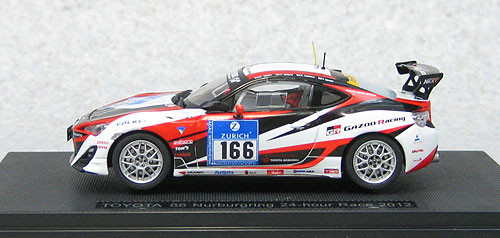 Ebbro 44892 Toyota 86 Nurburgring 24 Hour Race 2012 No.166 1/43 Scale