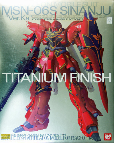 Bandai MG 620514 Gundam MSN-06S Sinanju VersionKa Titanium Finish 1/100 Scale Kit