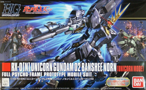 Bandai HGUC 153 Gundam RX-0(N) UNICORN Gundam 02 BANSHEE NORN (UNICIRN MODE) 1/144 Scale Kit