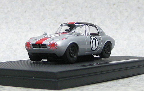 Ebbro 44787 Toyota Sports 800 Funabashi CCC 1965 #17 (Silver) 1/43 Scale