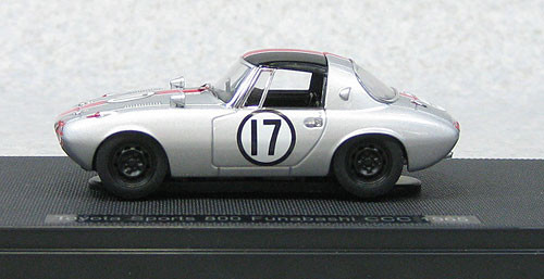 Ebbro 44787 Toyota Sports 800 Funabashi CCC 1965 #17 (Silver) 1/43 Scale