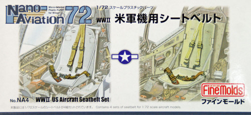 Fine Molds NA4 WW2 US Aircraft Seatbelt Set 1/72 Scale Kit