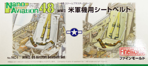 Fine Molds NC4 WW2 US Aircraft Seatbelt Set 1/48 Scale Kit
