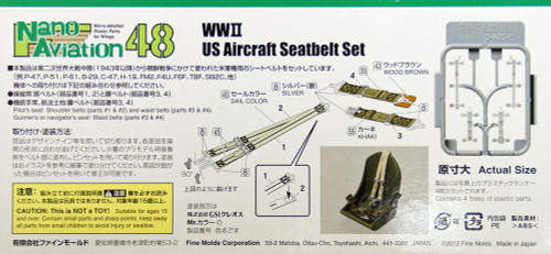 Fine Molds NC4 WW2 US Aircraft Seatbelt Set 1/48 Scale Kit