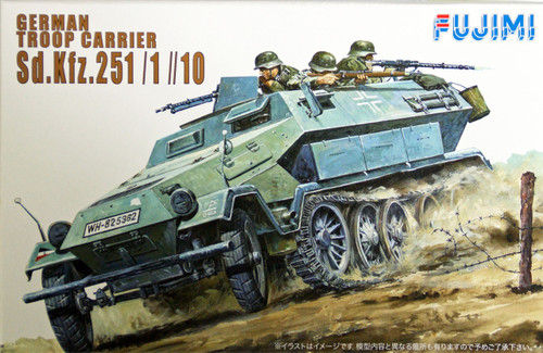 Fujimi WA06 World Armor German Troop Carrier Sd. Kfz. 251/1//10 1/76 Scale Kit