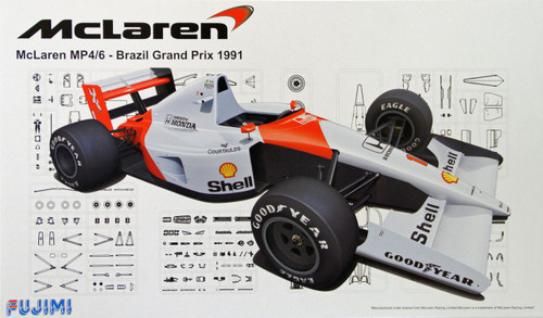 Fujimi GP53 091693 F1 McLaren MP4/6 Brazil GP 1991 1/20 Scale Kit