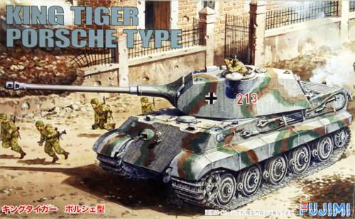 Fujimi SWA07 Special World Armor King Tiger Porsche Type 1/76 Scale Kit