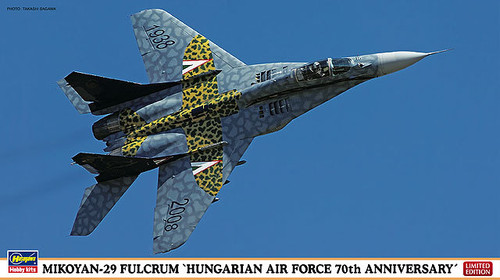 Hasegawa 02062 Mikoyan-29 Fulcrum Hungarian Air Force 70th Anniv. 1/72 Scale Kit