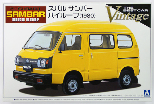 Aoshima 45671 Subaru Sambar High Roof 1980 1/24 Scale Kit