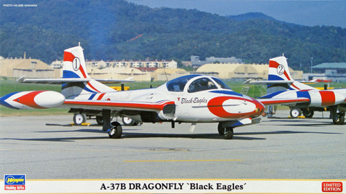 Hasegawa 02072 A-37B Dragonfly Black Eagles (2 plane set) 1/72 Scale Kit