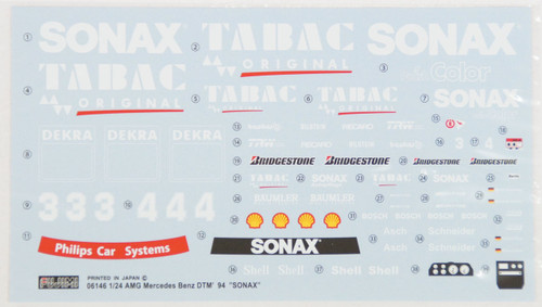 Fujimi TCSP-2 AMG Mercedes-Benz C-Class DTM 1994 SONAX / TABAC 1/24 Scale Kit
