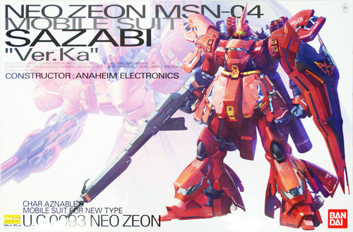 Bandai MG 851352 Gundam Neo Zeon MSN-04 Sazabi Version Ka 1/100 Scale Kit