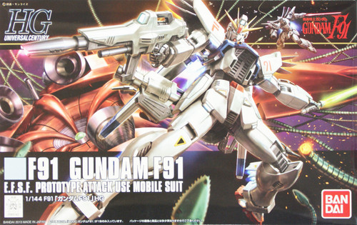 Bandai HGUC 167 Gundam F91 EFSF PROTOTYPE ATTACK USE MOBILE SUIT 1/144 Scale Kit