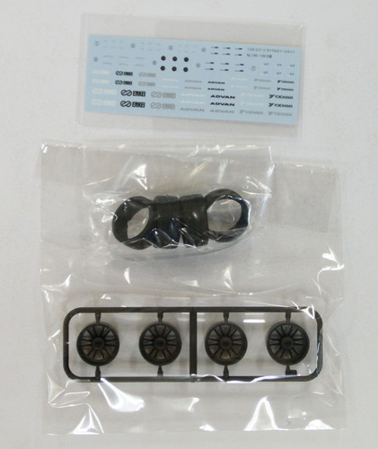 Aoshima 09048 Tire & Wheel Set No.149 ENKEI GTC01RR 19 inch 1/24 Scale Kit