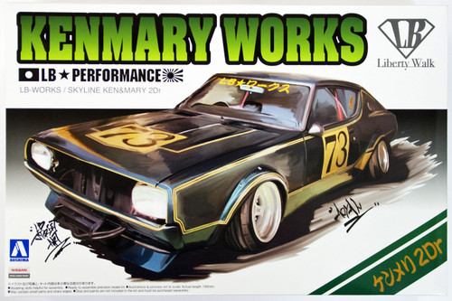 Aoshima 09819 LB-Works Nissan Skyline Kenmary Works 2Dr 1/24 Scale Kit