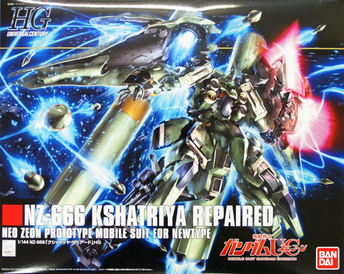 Bandai HGUC 179 Gundam NZ-666 KSHATRIYA REPAIRED UNICORN Gundam 1/144 Scale Kit