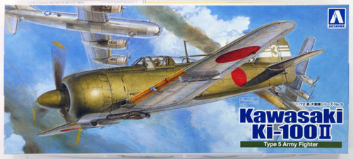Aoshima 08706 Kawasaki Ki-100 II Type 5 Army Fighter 1/72 Scale Kit