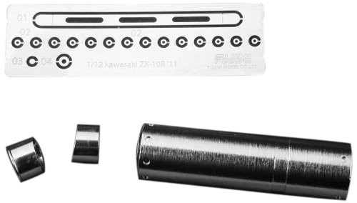 Fujimi Metal Muffler BMF5 113906 Metal Muffler for ZX-10R 2010 1/12 Scale Bike