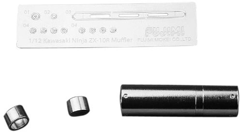 Fujimi Metal Muffler BMF6 113913 Metal Muffler for ZX-10R 2011 1/12 Scale Bike