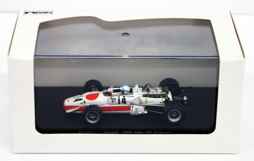 Ebbro 44385 RA302 1968 Italy GP Practice No.14 White 1/43 Scale