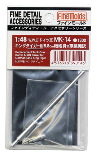 Fine Molds MK14 Replacement tank gun barrel & MG barrels 1/48 Scale Kit