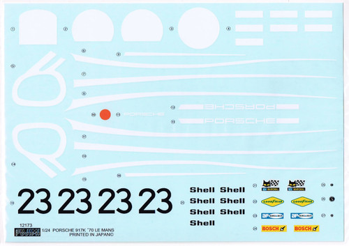 Fujimi RS-49 Porsche 917K 1970 Le Mans Winner Car 1/24 Scale Kit 126074