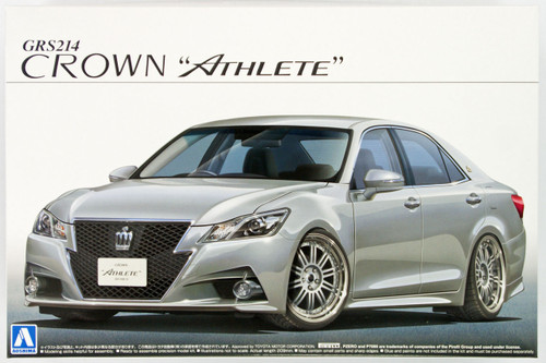 Aoshima 08508 GRS214 Toyota Crown Athlete G 2012 20 Inch Custom 1/24 Scale Kit