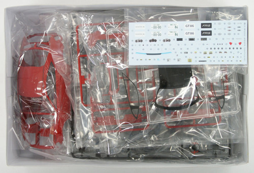 Aoshima 10068 Toyota 86 GT Limited 2012 Lightning Red 1/24 Scale Kit (Pre-painted Model)