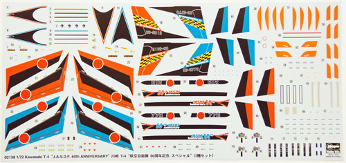 Hasegawa 02138 Kawasaki T-4 JASDF 60th Anniversary 2 plane 1/72 Scale Kit