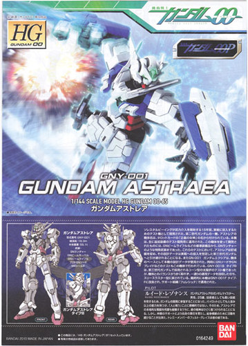 Bandai HG OO 65 Gundam ASTRAEA GNY-001 1/144 Scale Kit