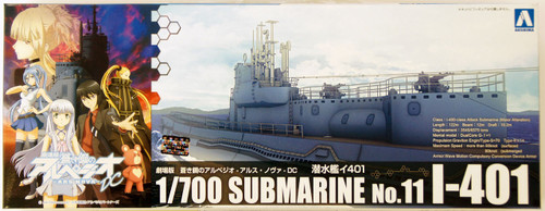 Aoshima 12437 ARPEGGIO OF BLUE STEEL Series #11 Submarine I-401 1/700 Scale Kit