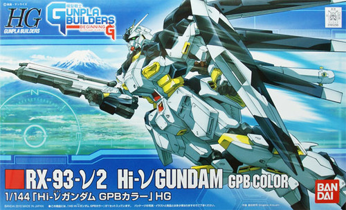 Bandai HG GB 002 Gundam RX-93-v2 Hi-v Gundam GPB COLOR 1/144 Scale Kit