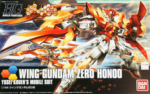 Bandai HG Build Fighters 033 WING Gundam ZERO HONOO 1/144 Scale Kit