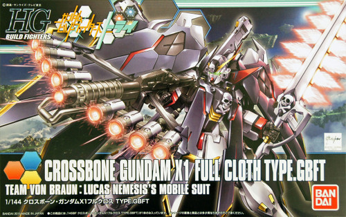 Bandai HG Build Fighters 035 CROSSBOne Gundam X1 FULL CLOTH TYPE.GBFT 1/144 Scale Kit