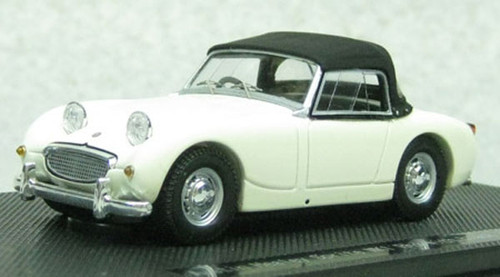 Ebbro 44458 AUSTIN HEALEY Sprite MK1Rhd White with black soft top 1/43 Scale