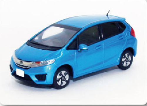 Ebbro 45137 HONDA FIT 3 HYBRID Vivid Sky Blue Perl 1/43 Scale
