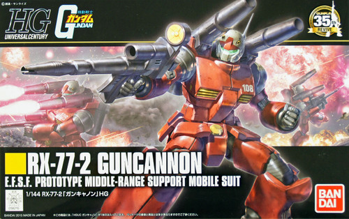 Bandai HGUC 190 Gundam RX-77-2 GUNCANNON 1/144 Scale Kit